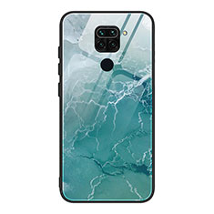 Custodia Silicone Gel Laterale Fantasia Modello Specchio Cover JM1 per Xiaomi Redmi Note 9 Verde