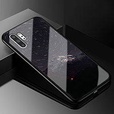 Custodia Silicone Gel Laterale Fantasia Modello Specchio Cover K01 per Samsung Galaxy Note 10 Plus 5G Grigio Scuro