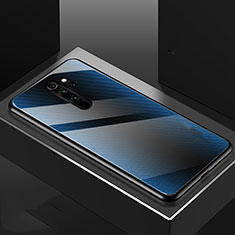 Custodia Silicone Gel Laterale Fantasia Modello Specchio Cover K01 per Xiaomi Redmi Note 8 Pro Cielo Blu