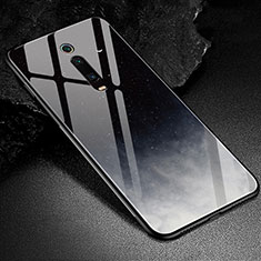 Custodia Silicone Gel Laterale Fantasia Modello Specchio Cover K02 per Xiaomi Redmi K20 Nero