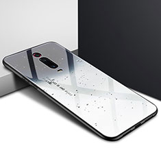 Custodia Silicone Gel Laterale Fantasia Modello Specchio Cover K04 per Xiaomi Mi 9T Nero