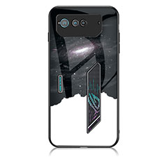 Custodia Silicone Gel Laterale Fantasia Modello Specchio Cover LS1 per Asus ROG Phone 6 Nero
