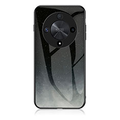 Custodia Silicone Gel Laterale Fantasia Modello Specchio Cover LS1 per Huawei Honor Magic6 Lite 5G Grigio