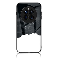 Custodia Silicone Gel Laterale Fantasia Modello Specchio Cover LS1 per Huawei Mate 50E Nero