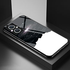 Custodia Silicone Gel Laterale Fantasia Modello Specchio Cover LS1 per OnePlus Nord N20 5G Nero
