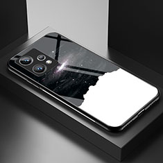 Custodia Silicone Gel Laterale Fantasia Modello Specchio Cover LS1 per Realme 9 Pro+ Plus 5G Nero