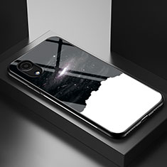 Custodia Silicone Gel Laterale Fantasia Modello Specchio Cover LS1 per Samsung Galaxy A03 Core Nero