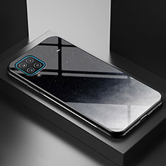 Custodia Silicone Gel Laterale Fantasia Modello Specchio Cover LS1 per Samsung Galaxy A12 5G Grigio