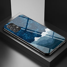 Custodia Silicone Gel Laterale Fantasia Modello Specchio Cover LS1 per Samsung Galaxy A23 5G Blu