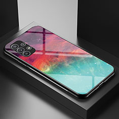 Custodia Silicone Gel Laterale Fantasia Modello Specchio Cover LS1 per Samsung Galaxy A23 5G Rosso