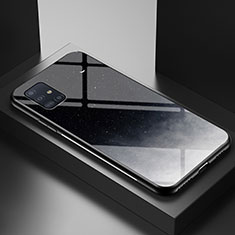 Custodia Silicone Gel Laterale Fantasia Modello Specchio Cover LS1 per Samsung Galaxy A71 4G A715 Grigio