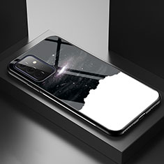 Custodia Silicone Gel Laterale Fantasia Modello Specchio Cover LS1 per Samsung Galaxy A72 5G Nero