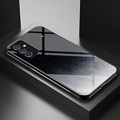 Custodia Silicone Gel Laterale Fantasia Modello Specchio Cover LS1 per Samsung Galaxy A82 5G Grigio