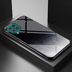 Custodia Silicone Gel Laterale Fantasia Modello Specchio Cover LS1 per Samsung Galaxy F62 5G Grigio