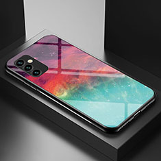 Custodia Silicone Gel Laterale Fantasia Modello Specchio Cover LS1 per Samsung Galaxy M23 5G Rosso