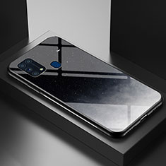 Custodia Silicone Gel Laterale Fantasia Modello Specchio Cover LS1 per Samsung Galaxy M31 Grigio