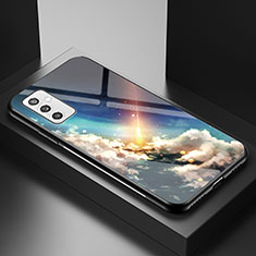 Custodia Silicone Gel Laterale Fantasia Modello Specchio Cover LS1 per Samsung Galaxy M52 5G Multicolore