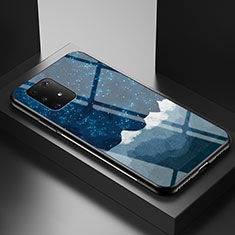 Custodia Silicone Gel Laterale Fantasia Modello Specchio Cover LS1 per Samsung Galaxy S10 Lite Blu