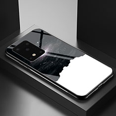 Custodia Silicone Gel Laterale Fantasia Modello Specchio Cover LS1 per Samsung Galaxy S20 Plus Nero