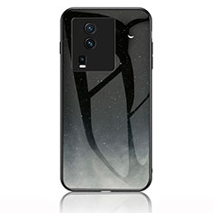 Custodia Silicone Gel Laterale Fantasia Modello Specchio Cover LS1 per Vivo iQOO Neo7 5G Grigio