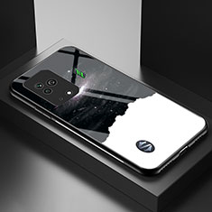 Custodia Silicone Gel Laterale Fantasia Modello Specchio Cover LS1 per Xiaomi Black Shark 5 5G Nero