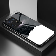 Custodia Silicone Gel Laterale Fantasia Modello Specchio Cover LS1 per Xiaomi Mi Mix 4 5G Nero