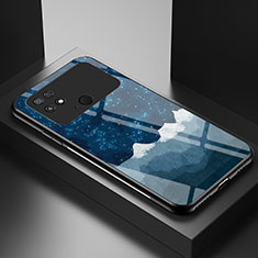 Custodia Silicone Gel Laterale Fantasia Modello Specchio Cover LS1 per Xiaomi Poco C40 Blu