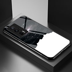 Custodia Silicone Gel Laterale Fantasia Modello Specchio Cover LS1 per Xiaomi Poco F5 Pro 5G Nero
