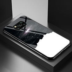 Custodia Silicone Gel Laterale Fantasia Modello Specchio Cover LS1 per Xiaomi Poco X3 Pro Nero