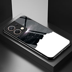 Custodia Silicone Gel Laterale Fantasia Modello Specchio Cover LS1 per Xiaomi Redmi Note 13 5G Nero