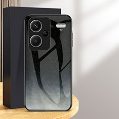 Custodia Silicone Gel Laterale Fantasia Modello Specchio Cover LS1 per Xiaomi Redmi Note 13 Pro+ Plus 5G Grigio