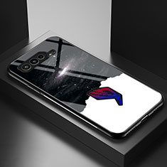 Custodia Silicone Gel Laterale Fantasia Modello Specchio Cover LS2 per Asus ROG Phone 5 Pro Nero