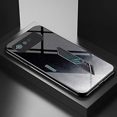Custodia Silicone Gel Laterale Fantasia Modello Specchio Cover LS2 per Asus ROG Phone 6 Pro Grigio