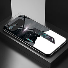 Custodia Silicone Gel Laterale Fantasia Modello Specchio Cover LS2 per Asus ROG Phone 6 Pro Nero