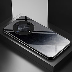 Custodia Silicone Gel Laterale Fantasia Modello Specchio Cover LS2 per Huawei Honor Magic6 Lite 5G Grigio