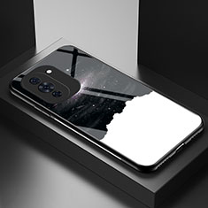 Custodia Silicone Gel Laterale Fantasia Modello Specchio Cover LS2 per Huawei Nova 10 Pro Nero