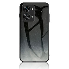 Custodia Silicone Gel Laterale Fantasia Modello Specchio Cover LS2 per OnePlus Nord 2T 5G Grigio