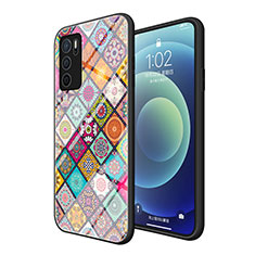 Custodia Silicone Gel Laterale Fantasia Modello Specchio Cover LS2 per Oppo A54s Multicolore