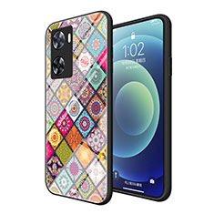 Custodia Silicone Gel Laterale Fantasia Modello Specchio Cover LS2 per Oppo A57s Multicolore