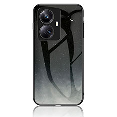 Custodia Silicone Gel Laterale Fantasia Modello Specchio Cover LS2 per Realme 10 Pro+ Plus 5G Grigio
