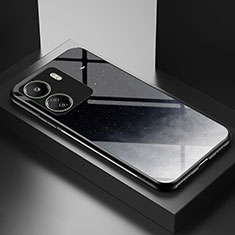 Custodia Silicone Gel Laterale Fantasia Modello Specchio Cover LS2 per Xiaomi Poco C65 Grigio