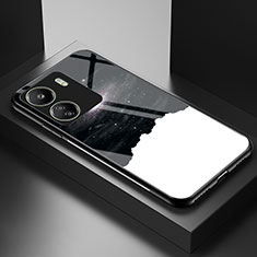 Custodia Silicone Gel Laterale Fantasia Modello Specchio Cover LS2 per Xiaomi Poco C65 Nero