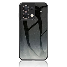 Custodia Silicone Gel Laterale Fantasia Modello Specchio Cover LS2 per Xiaomi Redmi Note 13 5G Grigio