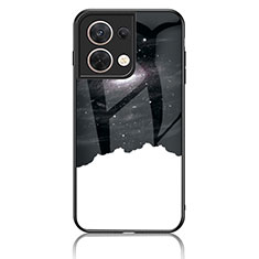 Custodia Silicone Gel Laterale Fantasia Modello Specchio Cover LS2 per Xiaomi Redmi Note 13 5G Nero