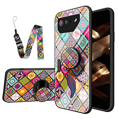 Custodia Silicone Gel Laterale Fantasia Modello Specchio Cover LS3 per Asus ROG Phone 7 Multicolore
