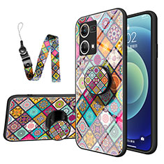 Custodia Silicone Gel Laterale Fantasia Modello Specchio Cover LS3 per Oppo F21 Pro 4G Multicolore