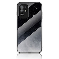 Custodia Silicone Gel Laterale Fantasia Modello Specchio Cover LS4 per Oppo F19 Pro+ Plus 5G Grigio