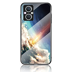 Custodia Silicone Gel Laterale Fantasia Modello Specchio Cover LS4 per Oppo Reno7 Lite 5G Multicolore