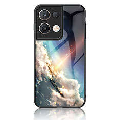 Custodia Silicone Gel Laterale Fantasia Modello Specchio Cover LS4 per Oppo Reno8 Pro+ Plus 5G Multicolore