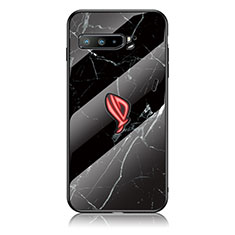 Custodia Silicone Gel Laterale Fantasia Modello Specchio Cover per Asus ROG Phone 3 Nero